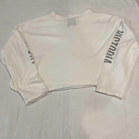 Victoria sport white crop sweatshirt - Picture 4 of 5